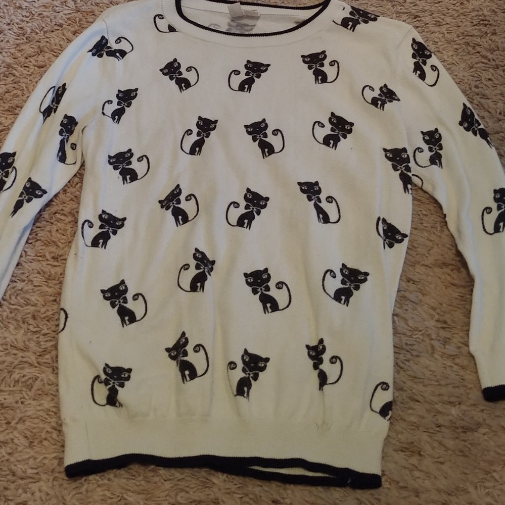 Forever 21 cat sweater